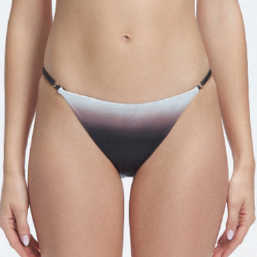 Rory Black Optical Mid Coverage Satin Bikini Bottom | Moeva | Bikini Bottom | Each week unveils new pieces—luxury swimwear, fluid resort silhouettes, and elevated summer-to-evening essentials designed to carry you from coastal escapes to city nights.