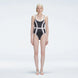 Seraphina Black Optical Scoop Neck Swimsuit | Moeva | One-Piece | Each week unveils new pieces—luxury swimwear, fluid resort silhouettes, and elevated summer-to-evening essentials designed to carry you from coastal escapes to city nights.