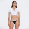 Shandy White Polo Collar Knitted Crop Top | Moeva | RTW Bustiers | Each week unveils new pieces—luxury swimwear, fluid resort silhouettes, and elevated summer-to-evening essentials designed to carry you from coastal escapes to city nights.