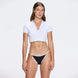 Shandy White Polo Collar Knitted Crop Top | Moeva | RTW Bustiers | Each week unveils new pieces—luxury swimwear, fluid resort silhouettes, and elevated summer-to-evening essentials designed to carry you from coastal escapes to city nights.