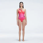Solene Gradient One Shoulder Satin Swimsuit | Moeva | One-Piece | Each week unveils new pieces—luxury swimwear, fluid resort silhouettes, and elevated summer-to-evening essentials designed to carry you from coastal escapes to city nights.