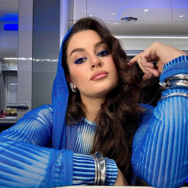 Atiye - Mireya Bodysuit - Freya Pant - Rosie Blue Optical Long Sleeve Maxi Dress | Moeva | Set | Each week unveils new pieces—luxury swimwear, fluid resort silhouettes, and elevated summer-to-evening essentials designed to carry you from coastal escapes to city nights.