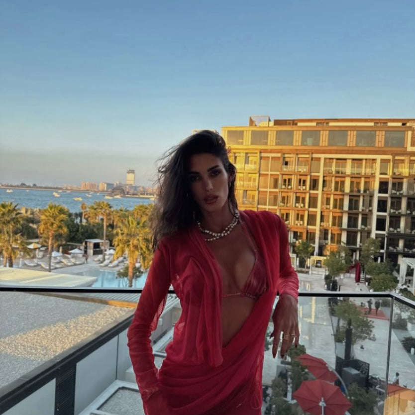 Marta Lopez Alamo - Hermione Red Triangle Side Tie 3D Bikini Set - Rosie Red Red Optical Long Sleeve Maxi Dress | Moeva | Set | Each week unveils new pieces—luxury swimwear, fluid resort silhouettes, and elevated summer-to-evening essentials designed to carry you from coastal escapes to city nights.