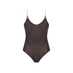 Tropezia Scoop Neck Black Knitted Gold Chain Straps Swimsuit | Moeva | Swimsuit | Each week unveils new pieces—luxury swimwear, fluid resort silhouettes, and elevated summer-to-evening essentials designed to carry you from coastal escapes to city nights.
