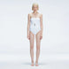 Ursula White Bandeau Swimsuit | Moeva | One-Piece | Each week unveils new pieces—luxury swimwear, fluid resort silhouettes, and elevated summer-to-evening essentials designed to carry you from coastal escapes to city nights.