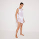 Veronica White Sheer Mini Dress with Side Chain Detail | Moeva | Beachwear Dresses | Each week unveils new pieces—luxury swimwear, fluid resort silhouettes, and elevated summer-to-evening essentials designed to carry you from coastal escapes to city nights.