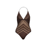 Villone Halter Neck Brown Swimsuit | Moeva | Swimsuit | Each week unveils new pieces—luxury swimwear, fluid resort silhouettes, and elevated summer-to-evening essentials designed to carry you from coastal escapes to city nights.