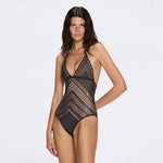 Villone Halter Neck Black Swimsuit | Moeva | Swimsuit | Each week unveils new pieces—luxury swimwear, fluid resort silhouettes, and elevated summer-to-evening essentials designed to carry you from coastal escapes to city nights.