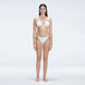 Zella White Triangle Mid Coverage Solid Bikini Sets | Moeva | Bikini Sets | Each week unveils new pieces—luxury swimwear, fluid resort silhouettes, and elevated summer-to-evening essentials designed to carry you from coastal escapes to city nights.