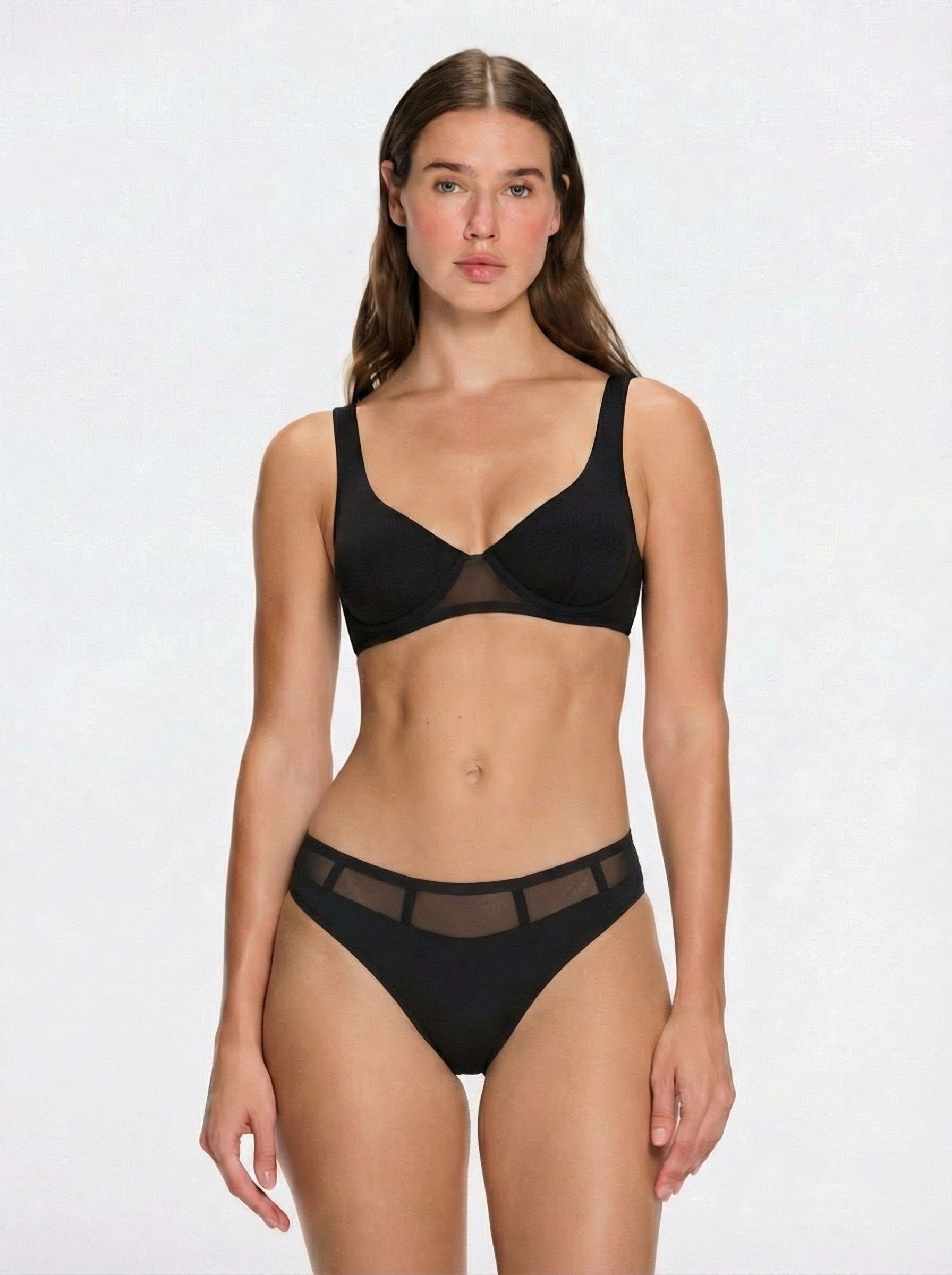 Lorelai Black Underwired Full Coverage Solid Bikini Sets | Moeva | Bikini Set | Each week unveils new pieces—luxury swimwear, fluid resort silhouettes, and elevated summer-to-evening essentials designed to carry you from coastal escapes to city nights.