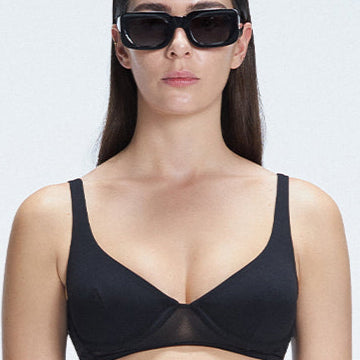 Lorelai Black Underwired Solid Bikini Top | Moeva | Bikini Top | Each week unveils new pieces—luxury swimwear, fluid resort silhouettes, and elevated summer-to-evening essentials designed to carry you from coastal escapes to city nights.