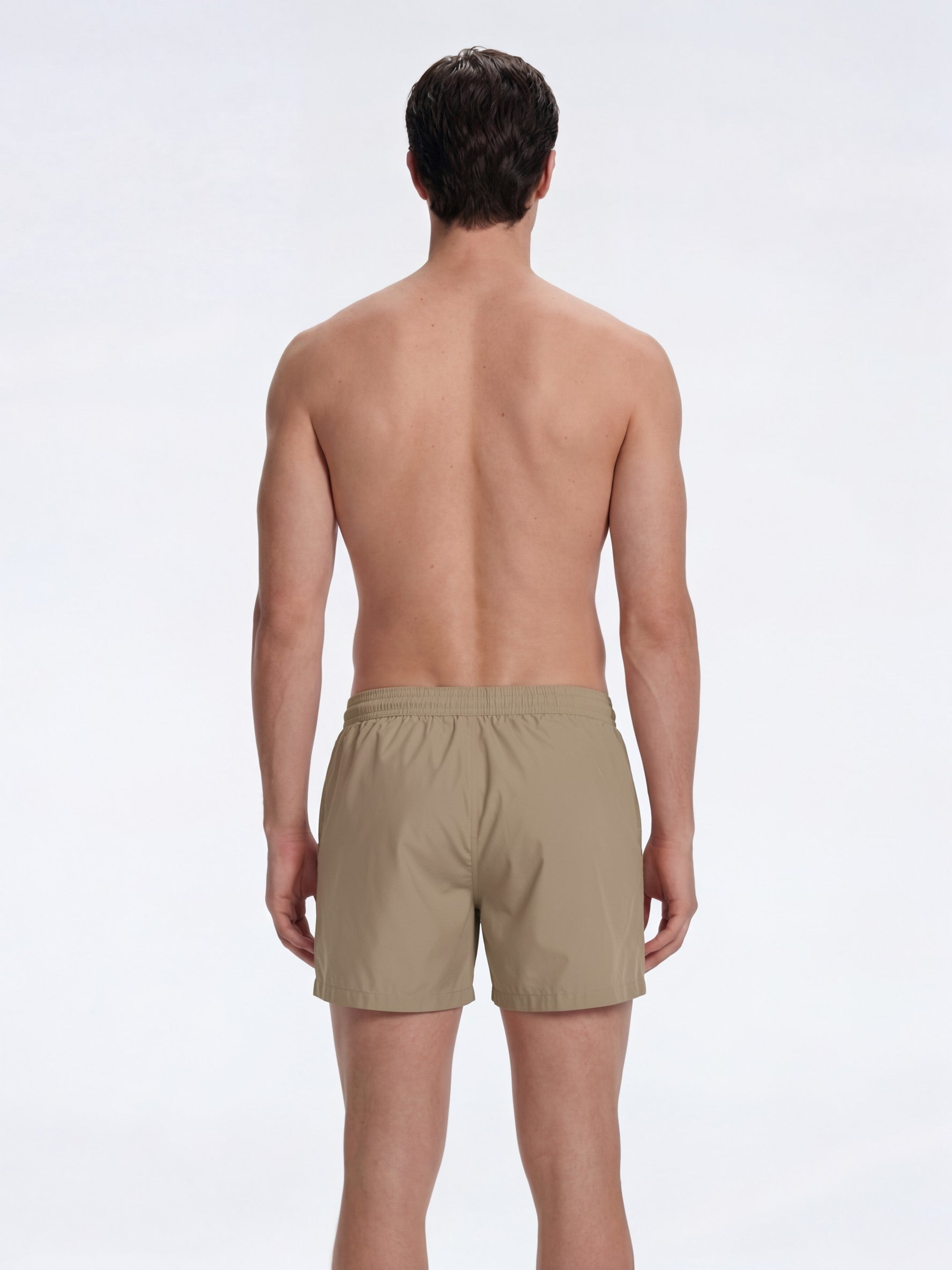 Louis Khaki Quick-Dry Swim Shorts | Moeva | Shorts | Each week unveils new pieces—luxury swimwear, fluid resort silhouettes, and elevated summer-to-evening essentials designed to carry you from coastal escapes to city nights.