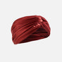 Josie Red Ochre Satin Headband - Women Hair Accessories Moeva