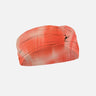 Josie Red Degraded Headband laid flat, displaying the vibrant red gradient and smooth swimwear fabric.
