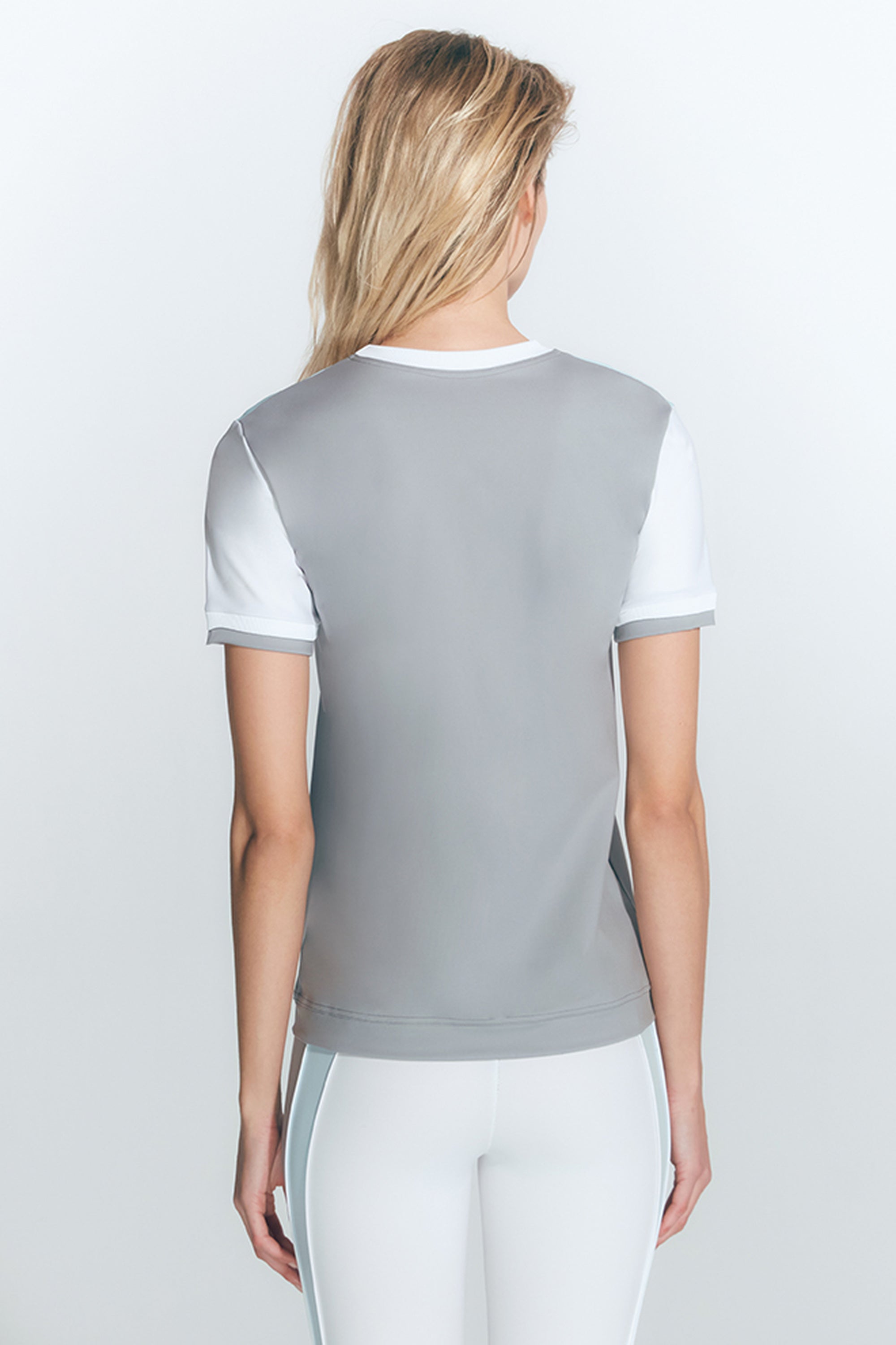 Leticia Green Grey White T-Shirt