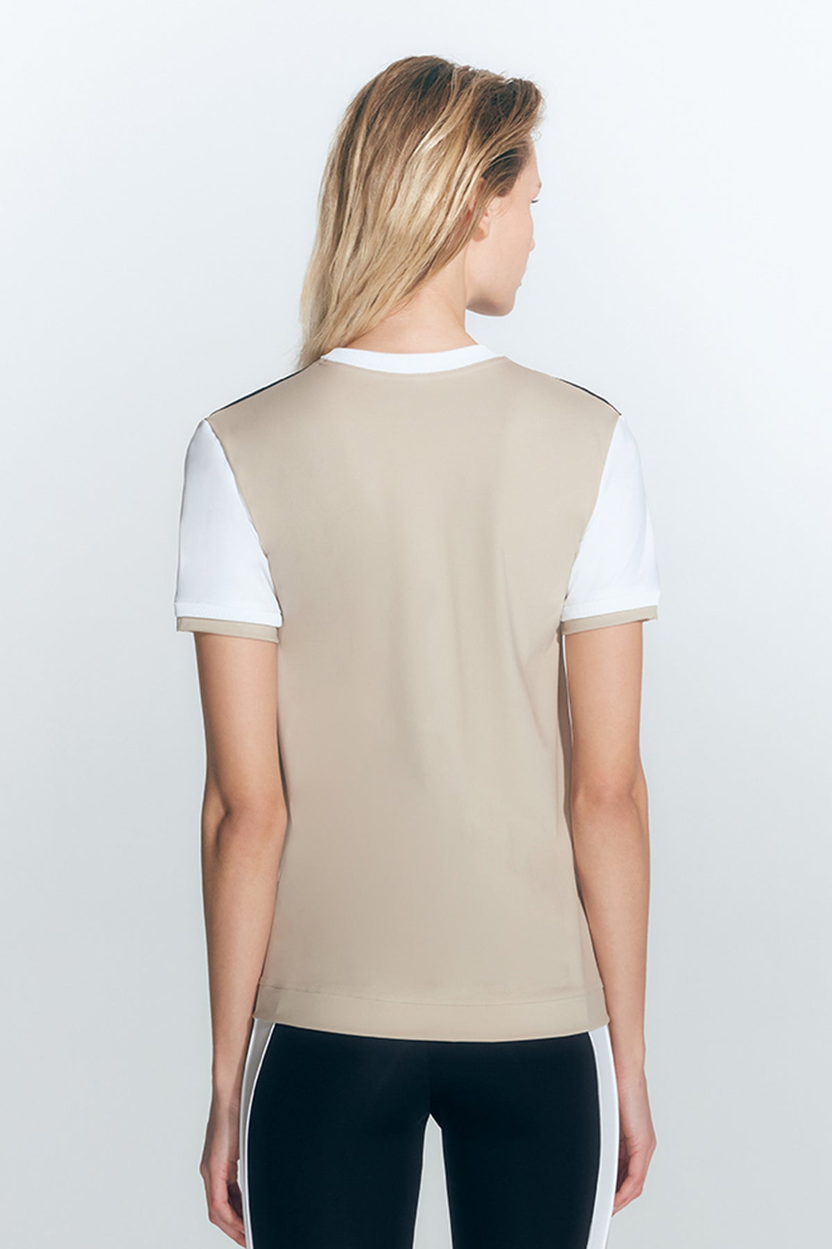 Leticia Black Nude White T-Shirt