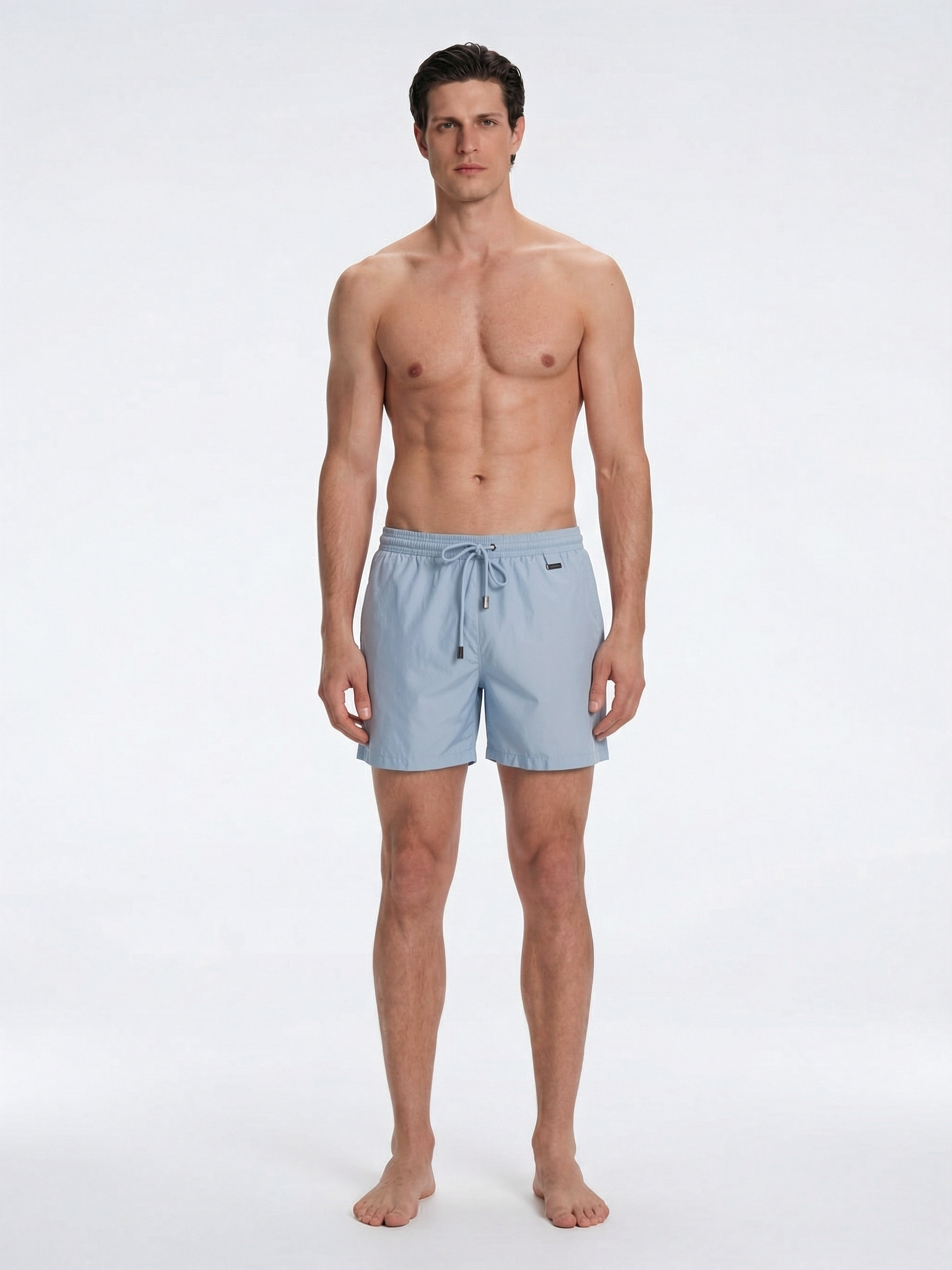 Louis Air Blue Quick-Dry Swim Shorts | Moeva | Shorts | Each week unveils new pieces—luxury swimwear, fluid resort silhouettes, and elevated summer-to-evening essentials designed to carry you from coastal escapes to city nights.