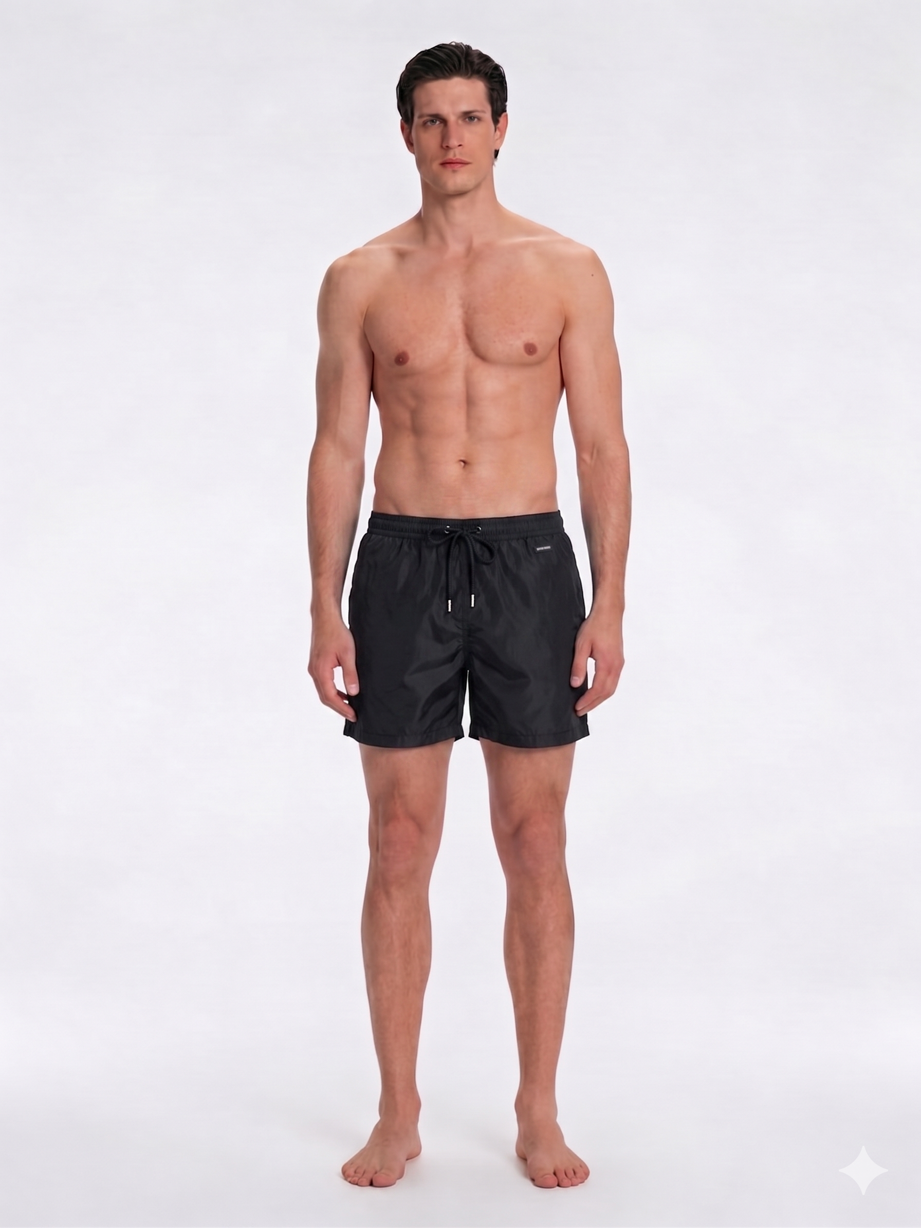 Louis Black Quick-Dry Swim Shorts | Moeva | Shorts | Each week unveils new pieces—luxury swimwear, fluid resort silhouettes, and elevated summer-to-evening essentials designed to carry you from coastal escapes to city nights.