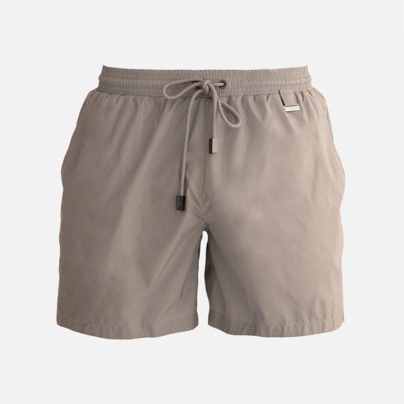 Louis Khaki Quick-Dry Swim Shorts | Moeva | Shorts | Each week unveils new pieces—luxury swimwear, fluid resort silhouettes, and elevated summer-to-evening essentials designed to carry you from coastal escapes to city nights.