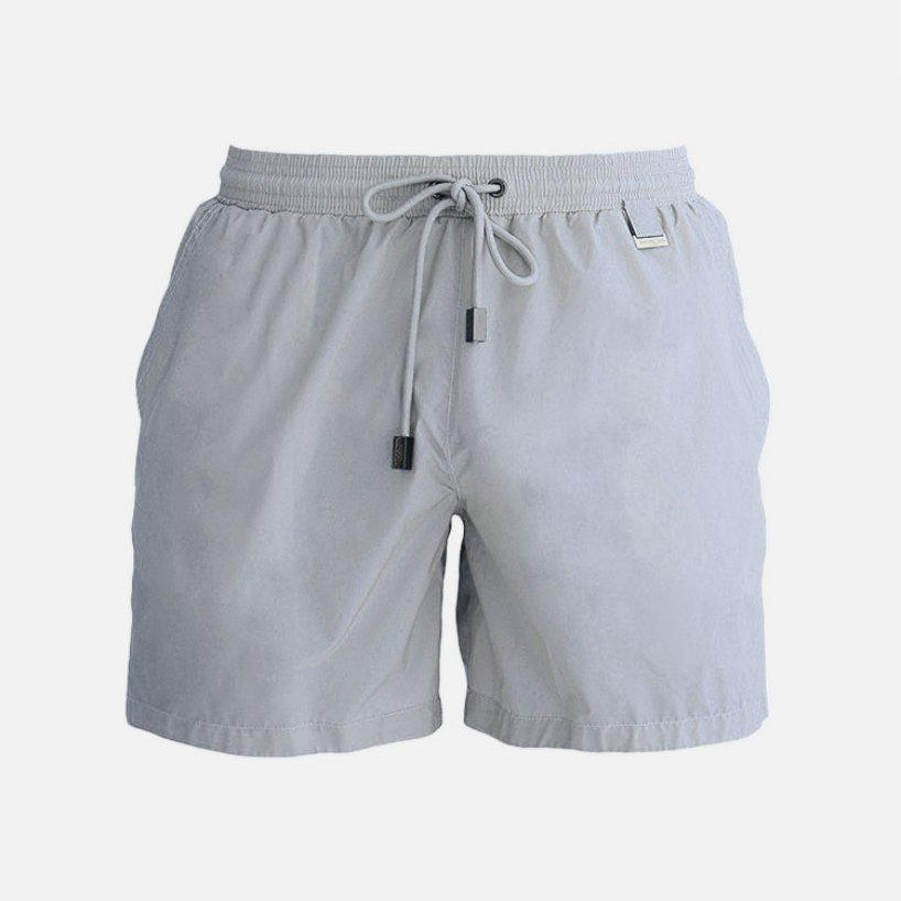 Louis Light Grey Quick-Dry Swim Shorts | Moeva | Shorts | Each week unveils new pieces—luxury swimwear, fluid resort silhouettes, and elevated summer-to-evening essentials designed to carry you from coastal escapes to city nights.