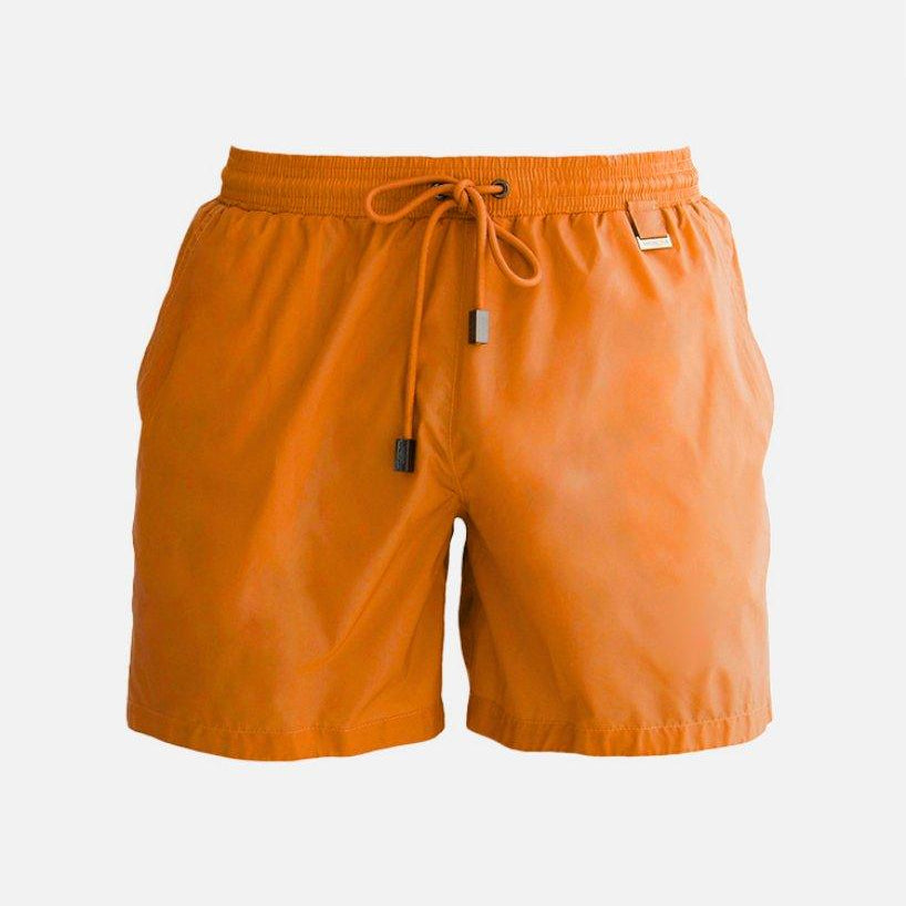 Louis Orange Quick-Dry Swim Shorts | Moeva | Shorts | Each week unveils new pieces—luxury swimwear, fluid resort silhouettes, and elevated summer-to-evening essentials designed to carry you from coastal escapes to city nights.