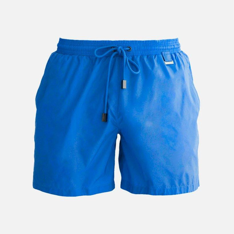 Louis Sax Blue Quick-Dry Swim Shorts | Moeva | Shorts | Each week unveils new pieces—luxury swimwear, fluid resort silhouettes, and elevated summer-to-evening essentials designed to carry you from coastal escapes to city nights.