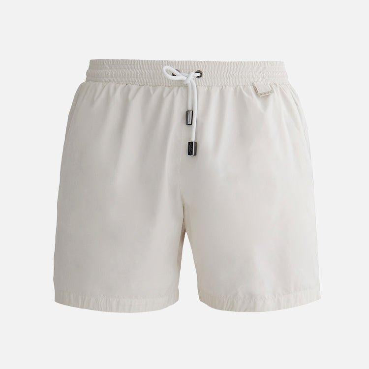 Miro Gerede Erkaya - Louis White Quick-Dry Swim Shorts | Moeva | Shorts | Each week unveils new pieces—luxury swimwear, fluid resort silhouettes, and elevated summer-to-evening essentials designed to carry you from coastal escapes to city nights.