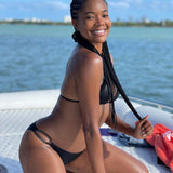 Miranda Black Bikini Bottom As Seen On GABRIELLE UNION WADE - Bikini Bottom Moeva