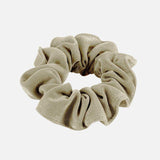 Peggy Silver Scrunchie - Women Hair Accessories Moeva