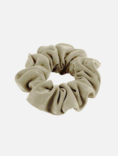 Peggy Silver Scrunchie - Women Hair Accessories Moeva