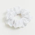 Peggy White Scrunchie - Women Hair Accessories Moeva