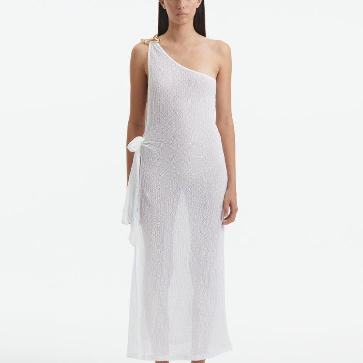 Sara Sampaio - Susanna White Dress | Moeva | Dress | Each week unveils new pieces—luxury swimwear, fluid resort silhouettes, and elevated summer-to-evening essentials designed to carry you from coastal escapes to city nights.