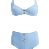 Adva Baby Blue Bikini Set - Moeva