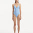 Anahita Baby Blue Swimsuit showcasing wavy textured top and soothing color.