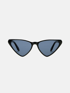 Aurora Black Cat Eye Sunglasses With Blue Tinted Lenses -Women Sunglasses Moeva