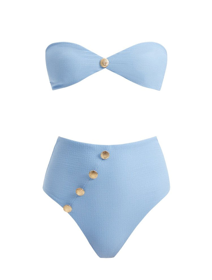 Baia Baby Blue Bikini Set - Moeva