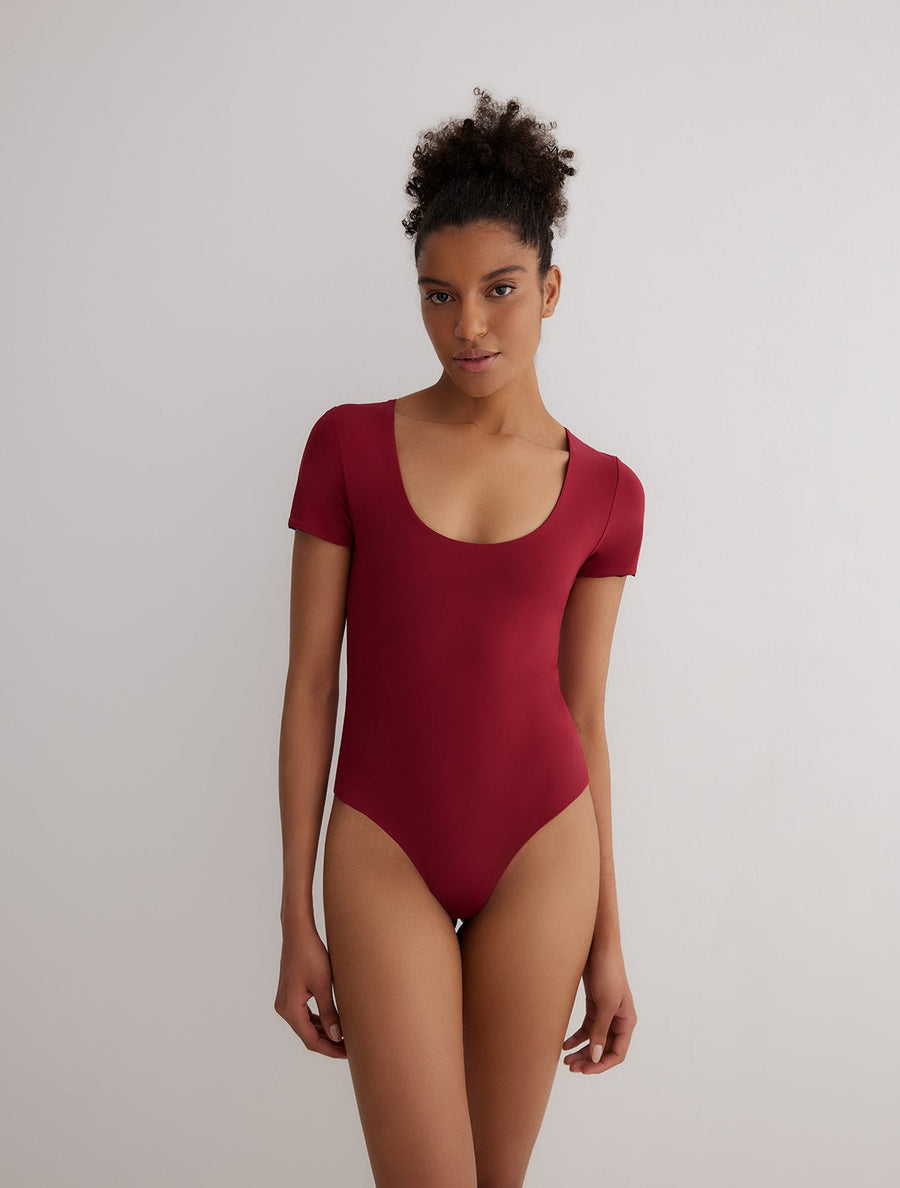 Ulrika Green/Pink Reversible Bodysuit