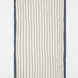 Front View of Capri Dark Blue/Beige Towel - MOEVA Luxury  Swimwear, Organic Turkish Cotton, Soft & Smooth, Full Reversible, Fringe Details, Quick Drying, Embroidered Moeva logo, Length: 180 cm / Width: 100 cm, %100 Cotton, MOEVA Luxury  Swimwear     