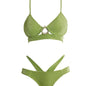 Cassia Green Bikini Set -Bikini Sets Moeva