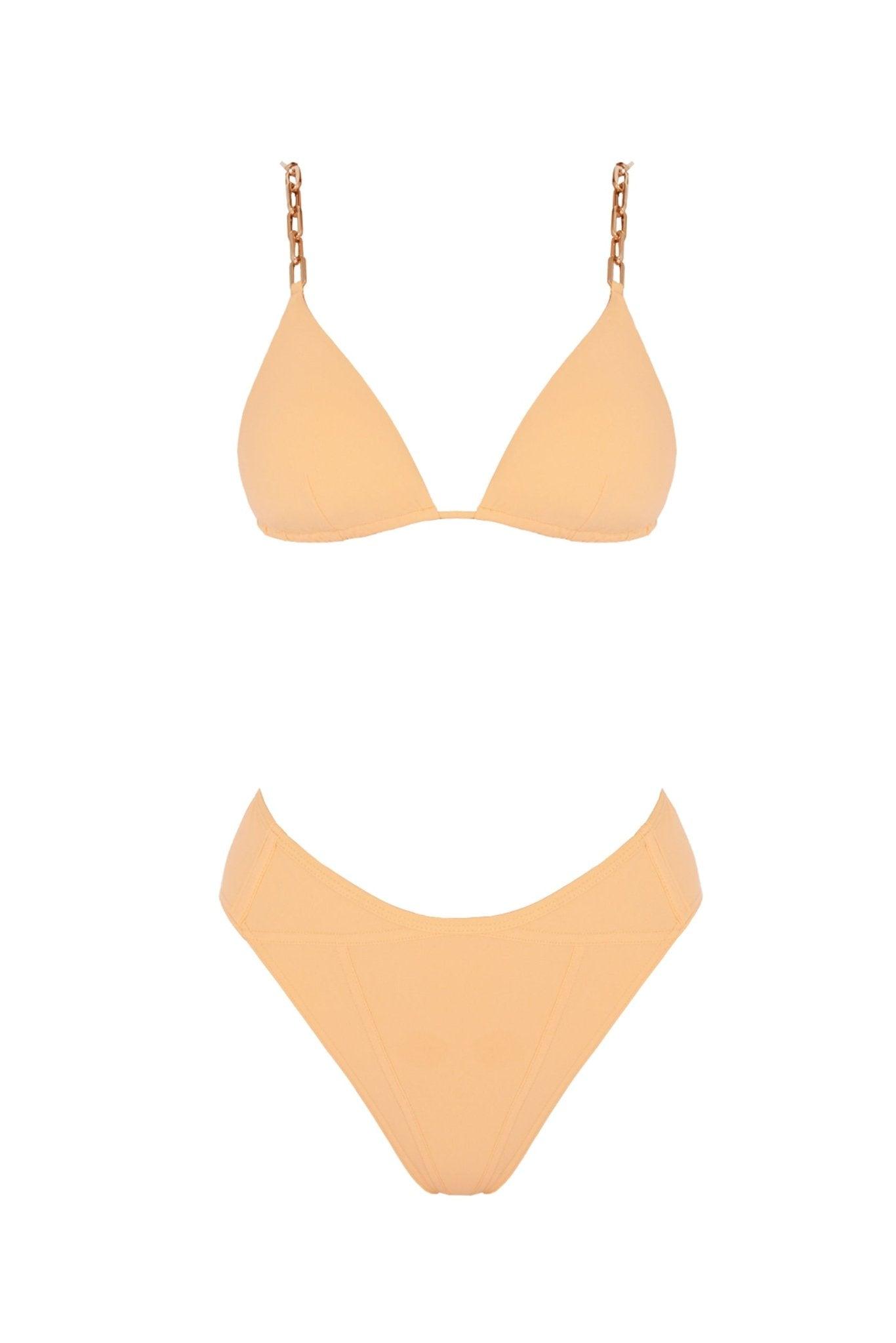 Como Orange Bikini Sets -Bikini Sets Moeva