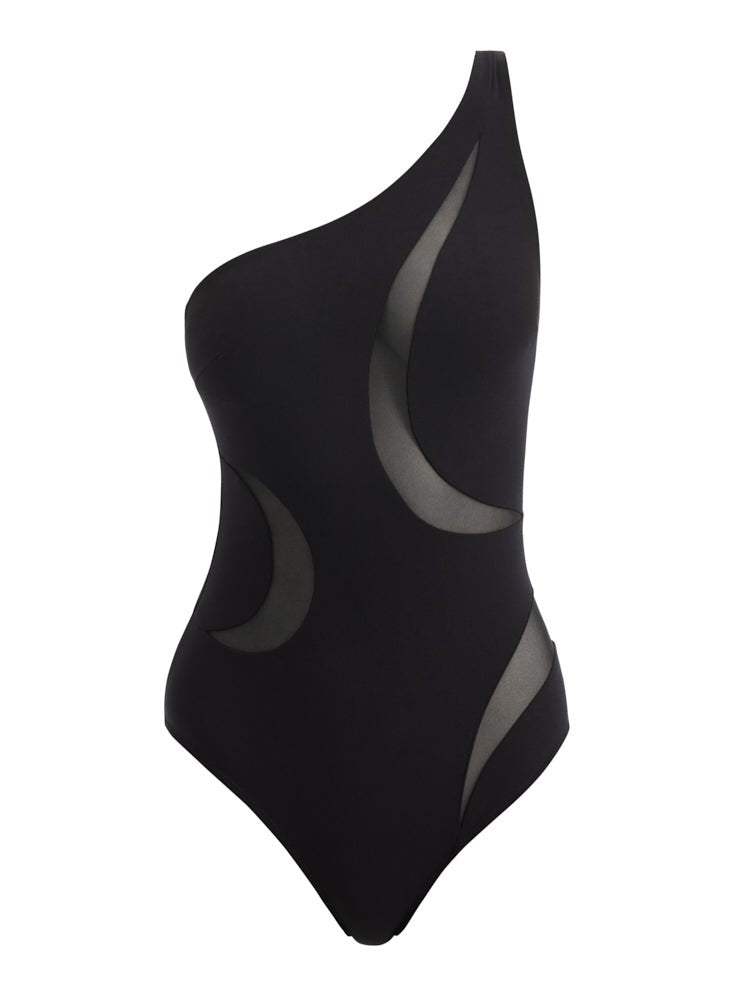Delta Black Swimsuit -Swimsuit Moeva