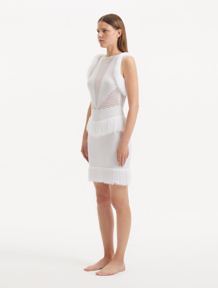 Diani White Dress -RTW Dresses Moeva