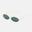 Front View of Duchamp Green Sunglasses - MOEVA Luxury  Swimwear, Eye 58 mm- Bridge 17 mm- Temple 145 mm, 100% UV protection, Made in Italy, Stainless Steel + Nylon Lenses, MOEVA Luxury  Swimwear     