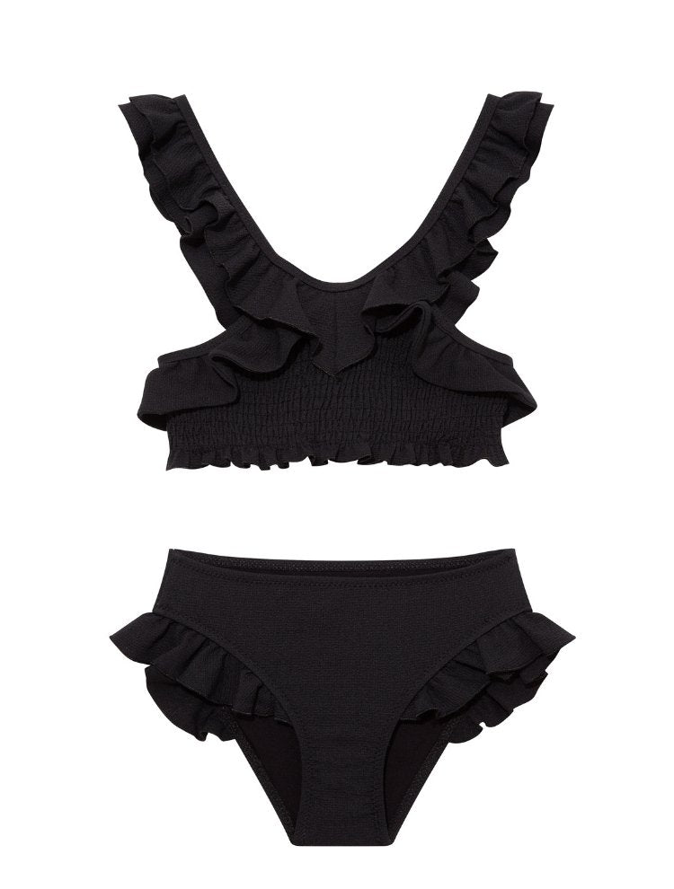 Effy Black Kids Bikini Set | Elegant Swimwear for Active Play – Moeva