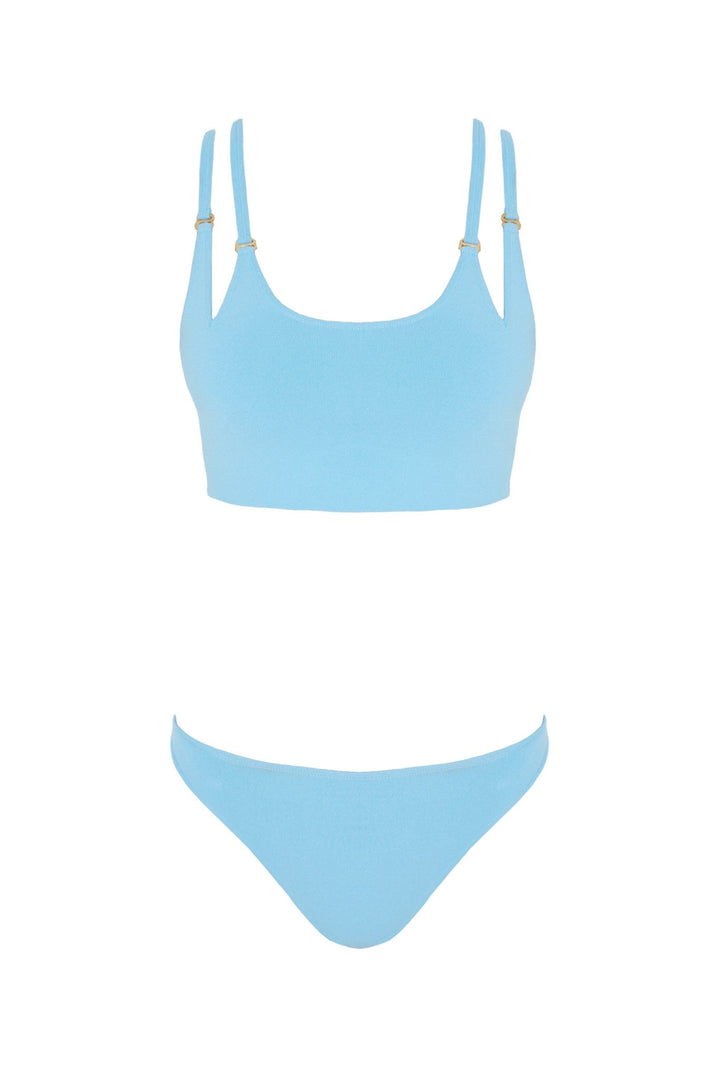 Erie Blue Bikini Set -Bikini Sets Moeva
