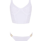 Franca White Bikini Set -Bikini Sets Moeva