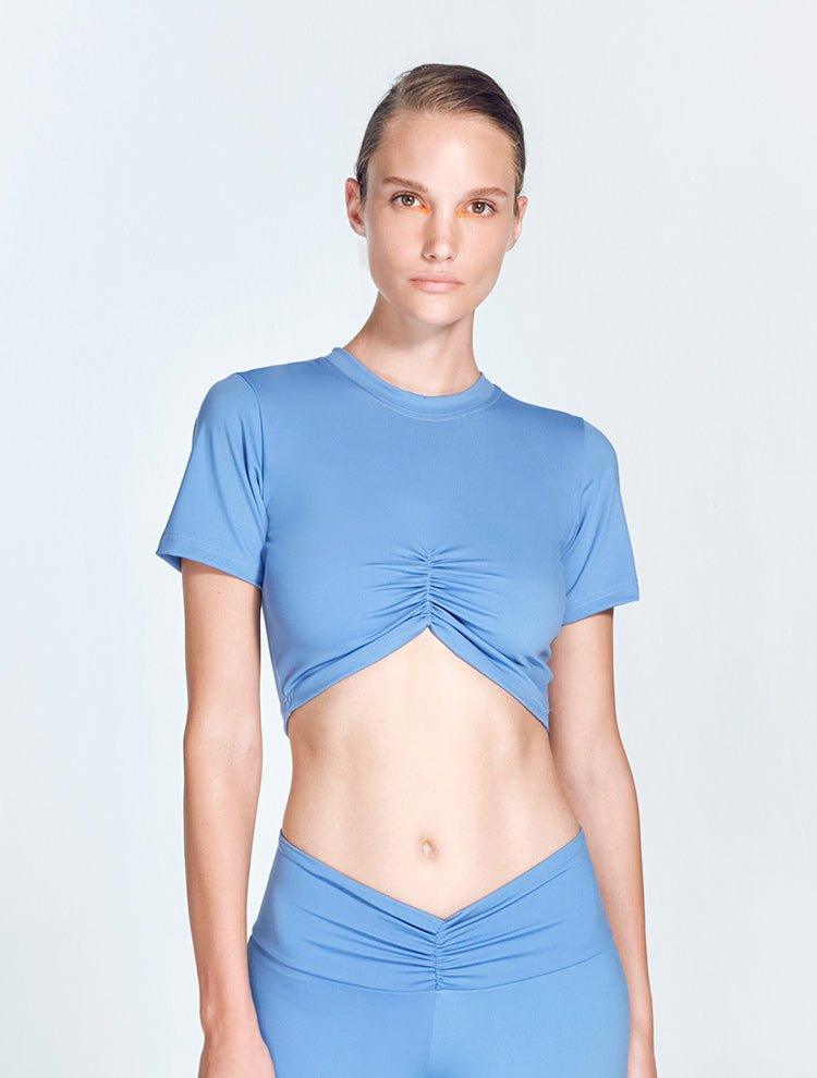 Gerda Blue Bra Top | Moeva | Sports Bras | Each week unveils new pieces—luxury swimwear, fluid resort silhouettes, and elevated summer-to-evening essentials designed to carry you from coastal escapes to city nights.