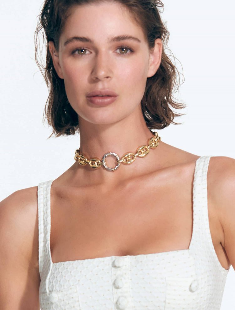 Gianna Chunky Gold/Silver Designer Chain Necklace -Women Jewelery Moeva
