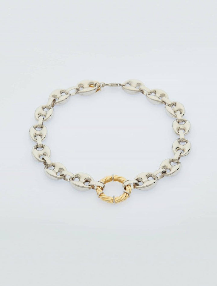 Gianna Chunky Silver/Gold Designer Chain Necklace -Women Jewelery Moeva