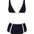 Greca Black/White Bikini Set -Bikini Sets Moeva